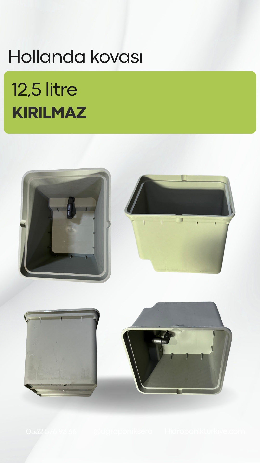 Kırılmaz Hollanda kovası dutch Bucket özel seri 1 adet