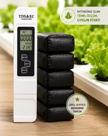 El Tipi EC Metre – Topraksız Tarım İçin EC Ölçer